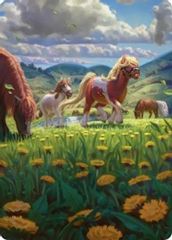 Troop of Ponies Art Card