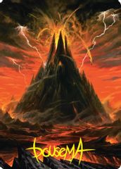Mount Doom Art Card (Gold-Stamped Signature)