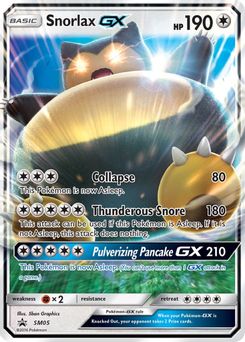 5. Snorlax GX, SM05, Holo