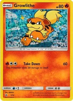 1. Growlithe, 1, Holo