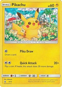 4. Pikachu, 4, Holo