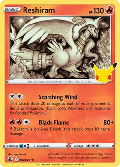 2. Reshiram, 2, Holo