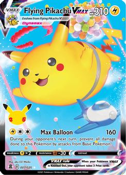 7. Flying Pikachu VMAX, 7, Holo