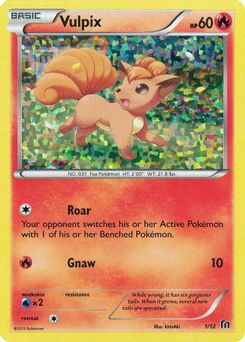 1. Vulpix, 1, Holo