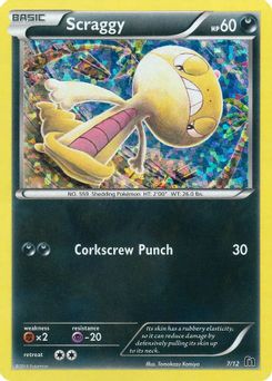 7. Scraggy, 7, Holo
