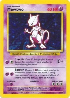 7. Mewtwo, 10, Holo Unlimited