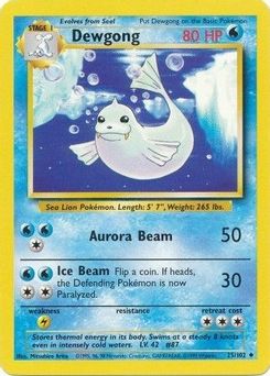 6. Dewgong, 25, Unlimited