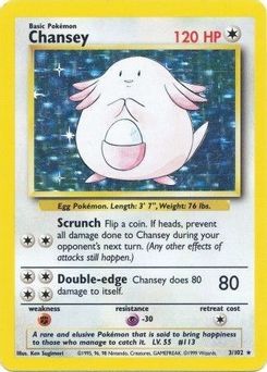 3. Chansey, 3, Holo Unlimited