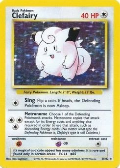 5. Clefairy, 5, Holo Unlimited