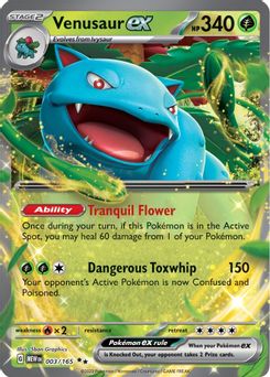 5. Venusaur ex, 003, Holo