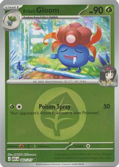 5. Erika's Gloom, 002, Reverse Holo Energy