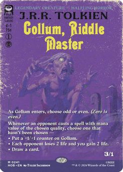 Gollum, Riddle Master (Borderless)