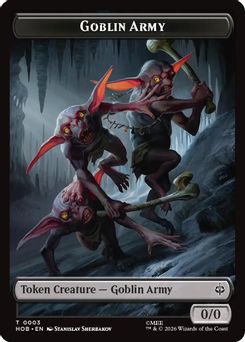Goblin Army // Wolf Double-Sided Token