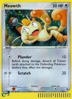 7. Meowth, 13, Holo