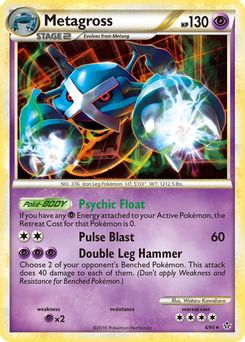 8. Metagross, 4, Reverse Holo