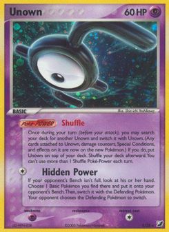 7. Unown, E, Holo