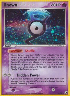 9. Unown, G, Holo