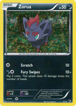 9. Zorua, 9, Holo