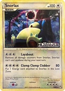 Snorlax 33 95 Prerelease Staff