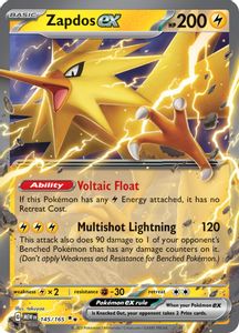 Zapdos ex 145 165