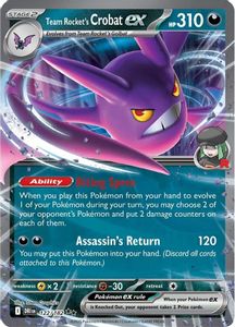 Team Rockets Crobat ex 122 182