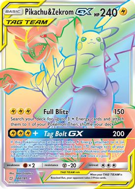 Pikachu & Zekrom GX — Secret Full Art card image