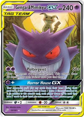 Gengar & Mimikyu GX card image