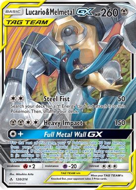 Lucario & Melmetal GX card image