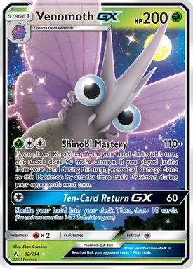 Venomoth GX card image