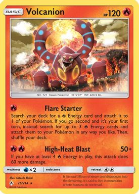 Volcanion-Holo card image