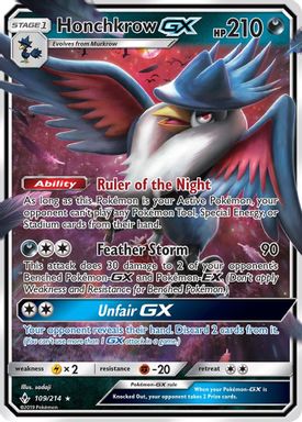 Honchkrow GX card image