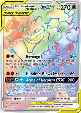 Marshadow & Machamp GX — Secret Full Art card image