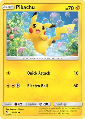 Pikachu card image