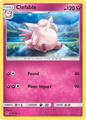 Clefable-Reverse Foil card image