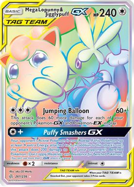 Mega-Lopunny & Jigglypuff GX — Secret Full Art card image