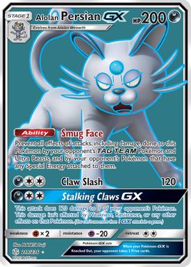 Alolan Persian GX — Full Art card image