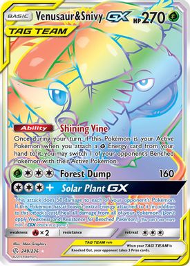 Venusaur & Snivy GX — Secret Full Art card image