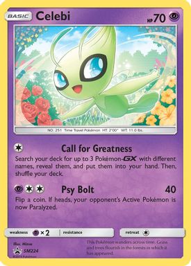 Celebi-Holo — Cosmic Eclipse Three Pack Blisters card image