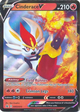 Cinderace V — Galar Partners Tins card image