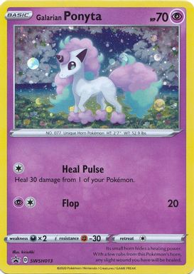 Galarian Ponyta-Holo — Triple Blisters Pack card image