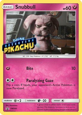 Snubbull-Holo — Detective Pikachu on the Case Figure Collection card image