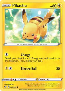 Pikachu card image