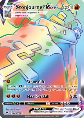Stonjourner Vmax — Secret Full Art card image