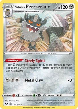Galarian Perrserker-Holo card image