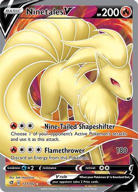 Ninetales V — Full Art card image