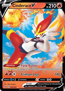 Cinderace V card image