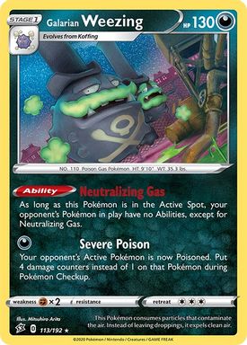 Galarian Weezing-Holo card image
