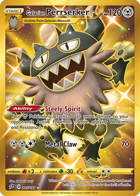 Galarian Perrserker — Secret Full Art card image