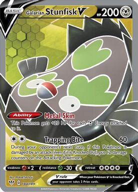 Galarian Stunfisk V — Full Art card image