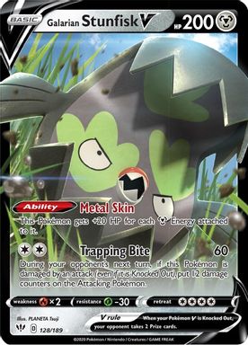 Galarian Stunfisk V card image